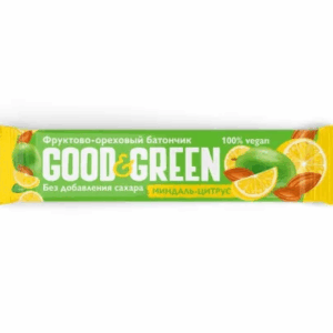 БАТОНЧИК GOOD&GREEN миндаль-цитрус 30г
