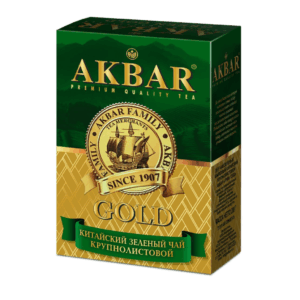 КРУПНОЛИСТОВОЙ ЧАЙ ЗЕЛЁНЫЙ AKBAR GREEN GOLD 200г